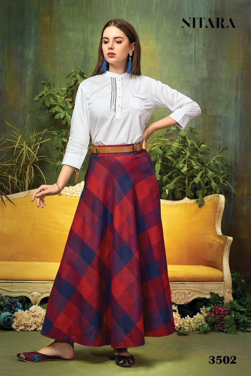 Nitara trendy silk skirts and tops –