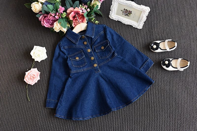 Girls hot sale jeans frock