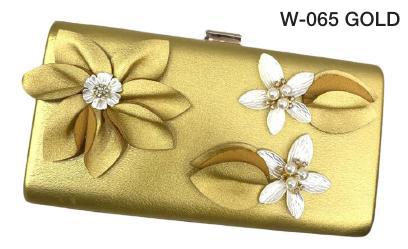 Fashion Gold Women Flower Clutch Bags Luxury Floral Ladies Evening
