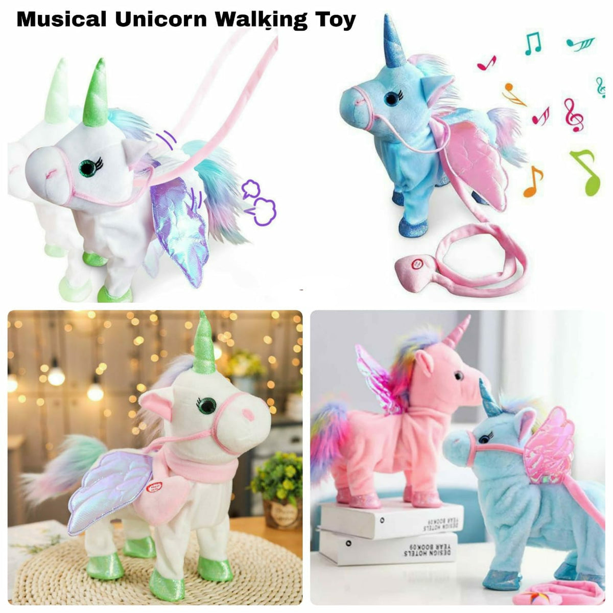 Walking unicorn hot sale on leash