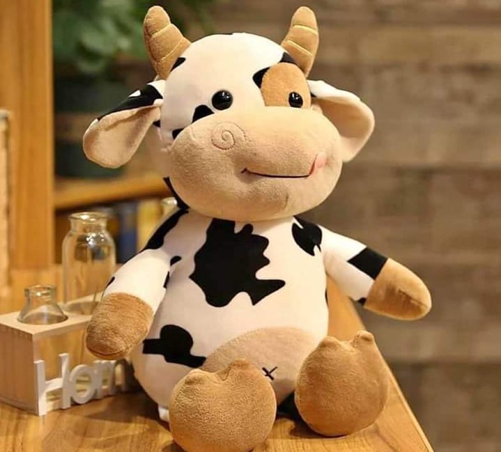 Fluffy sale cow toy