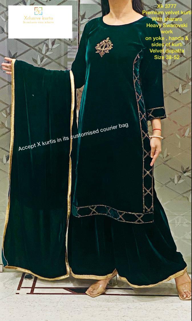 Designs for velvet on sale kurtis