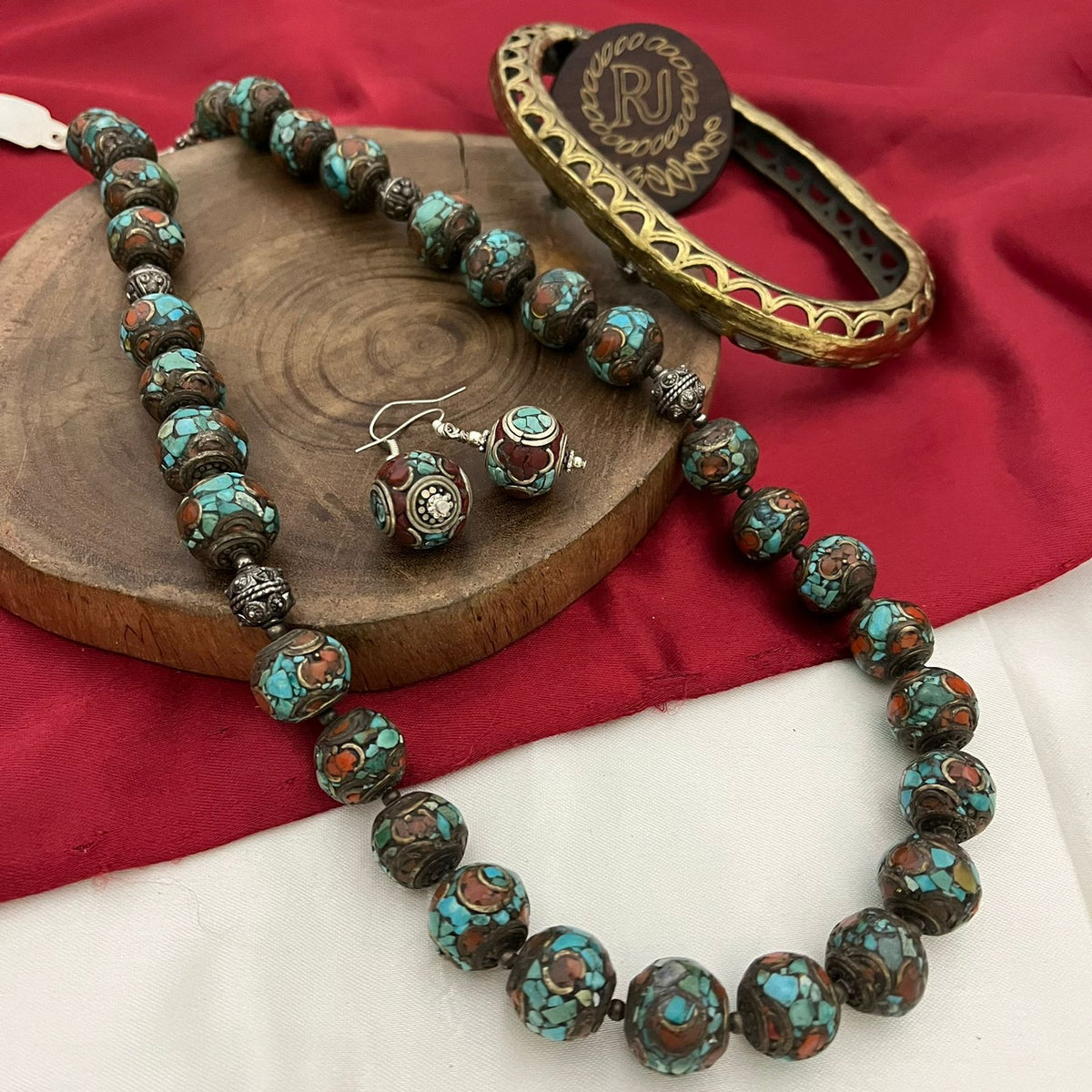 Handcrafted Tibetan jewelry Necklace for woman. Sold by Per Piece -  Madeinindia Beads at Rs 2400.00, Varanasi