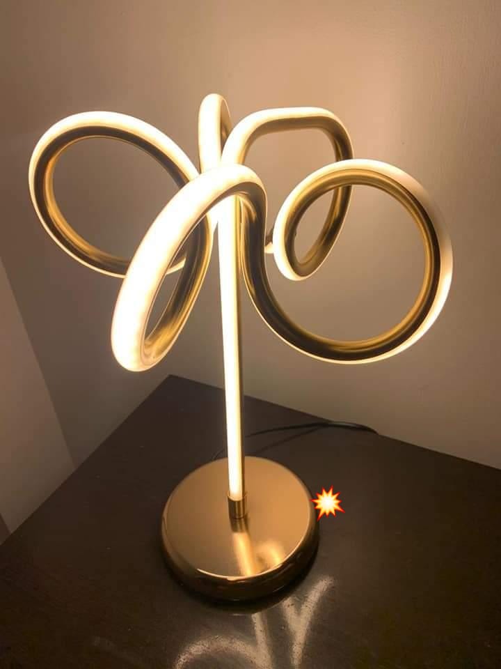 Elegant Modern Spiral LED Table Lamp TREND001STL www.soosi .in