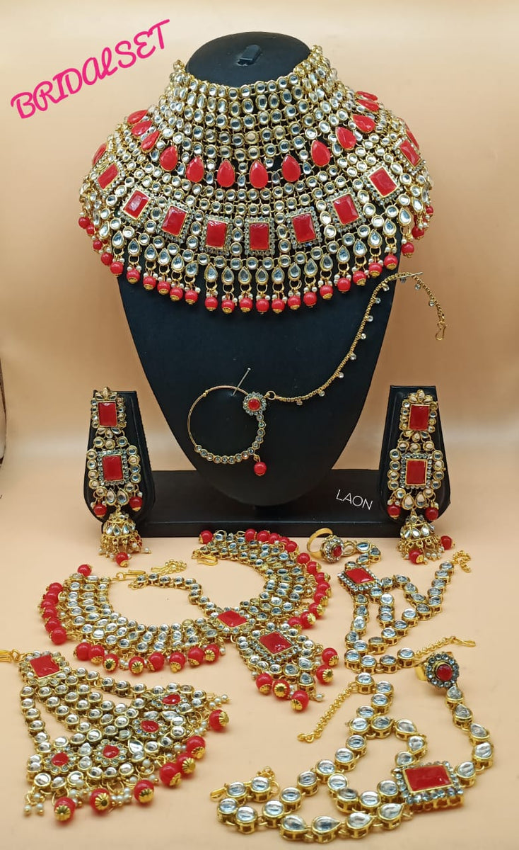 Kundan bridal deals jewellery full set