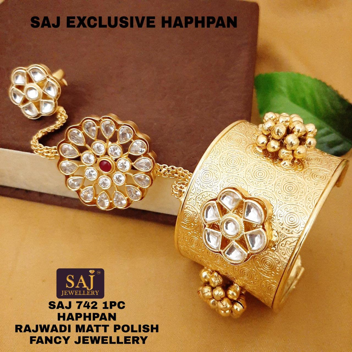 Harika ,Gold finish semi precious beads bracelet for women -LR001SPH –