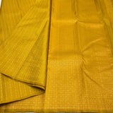 " Vaira Oosi " Golden Yellow shade Kanjivaram Pure Silk Handloom Double warp self grand pallu and blouse -PDS001VO