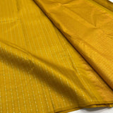 " Vaira Oosi " Golden Yellow shade Kanjivaram Pure Silk Handloom Double warp self grand pallu and blouse -PDS001VO