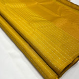 " Vaira Oosi " Golden Yellow shade Kanjivaram Pure Silk Handloom Double warp self grand pallu and blouse -PDS001VO