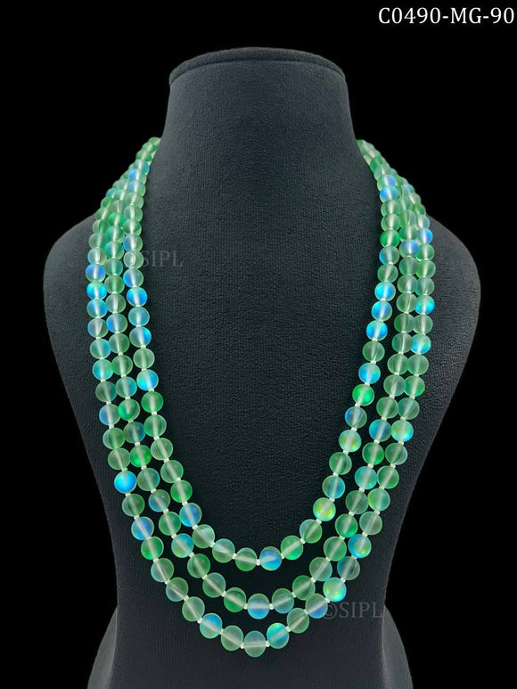 Mixed Green Bead Foundation Necklace – Harwell Godfrey