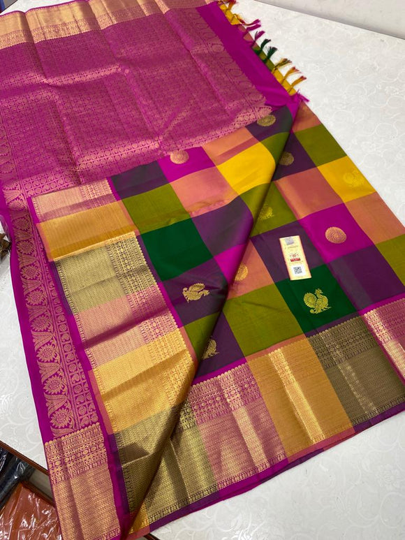 Buy Pure Kanchipuram, Kanjivaram Silk Sarees | Nalli