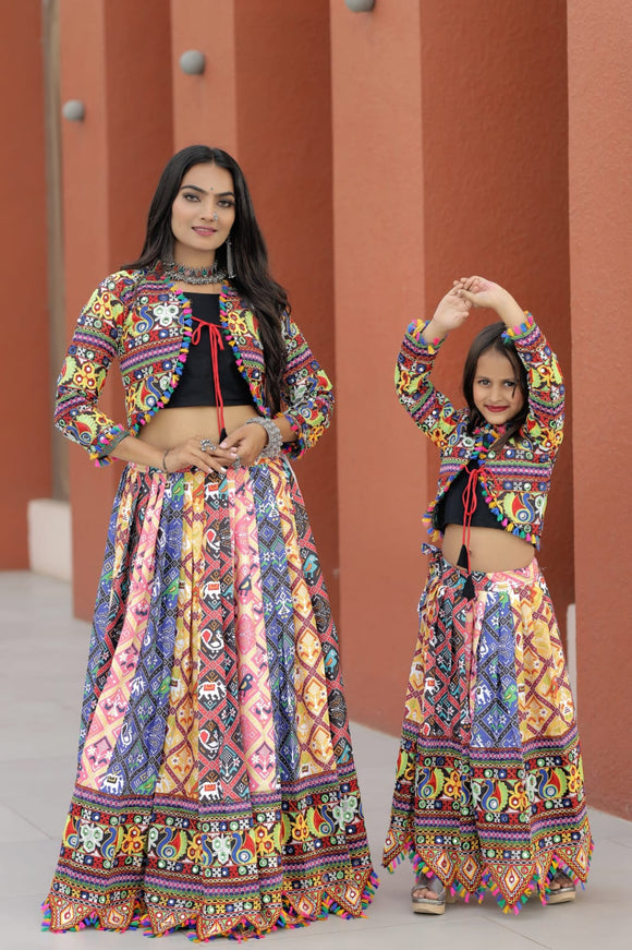 Buy Gujarati Style Dola Silk Lehenga Choli with Dupatta 2023