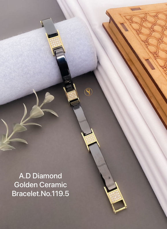 Gold Plated Leather Bracelet - B0021 ORC - CXC
