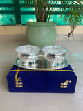 3 Elephant legs with elephant lid bowl 2 pcs set with tray in gift box-LR001EGB