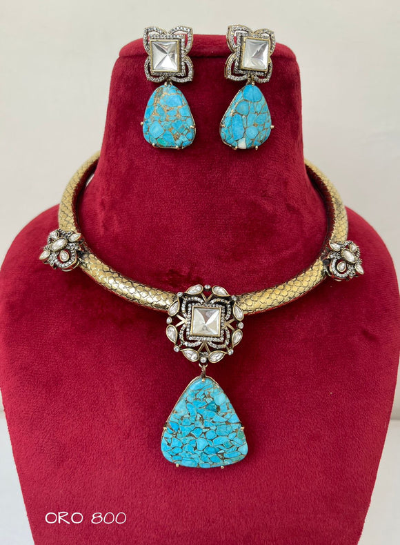 Bluema , elegant Designer Necklace set for women -SANDY001B