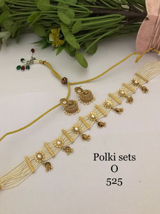 Suhani , elegant Polki Kundan Necklace Set for women -RITU001PNS