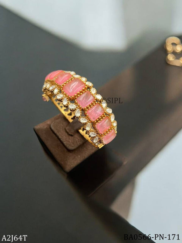 Elegant Gold Finish Bracelet Kada for women -JAY001BK