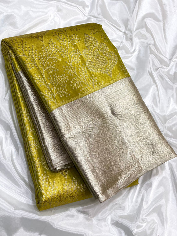 Shreepriya , elegant Green shade Kanjeevaram Silk Saree for women -SACHI001KSGR