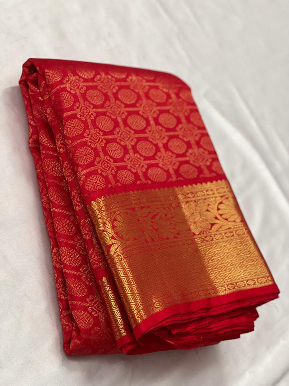 Menaka , Kanjivaram Silk Handloom Saree with 2 Gram Pure Zari -SACHI001PJ