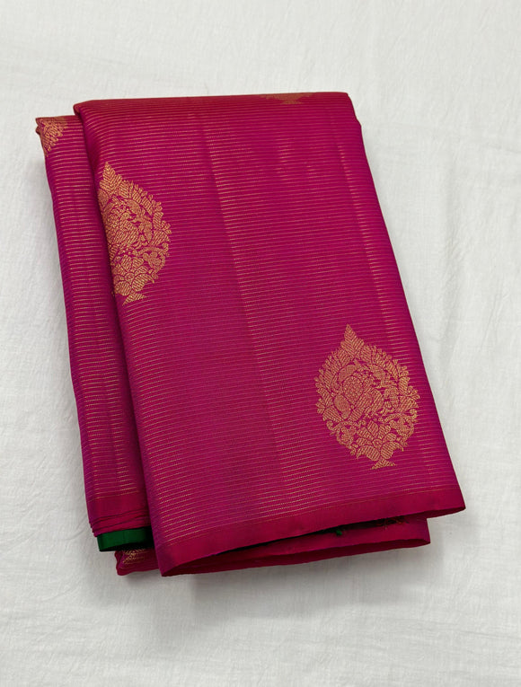 Nayantara , Pure Kanchipuram Silk Hand Woven 1G Pure Zari Saree for women -SACHI001PG