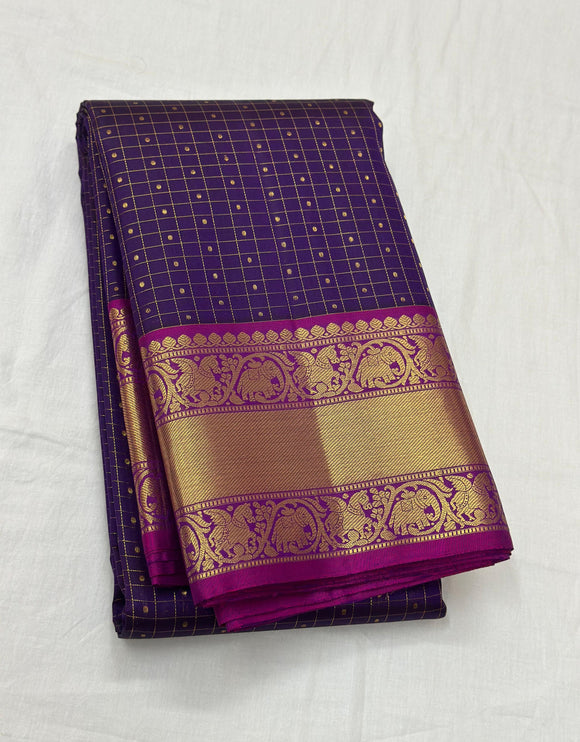 Kamakshi , Pure Kanchipuram Silk Hand Woven 1G Pure Zari Saree for women -SACHI001PP