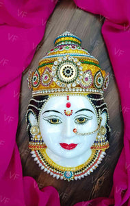 Margashish gurvar special Narayani Devi Mukhwata Approx 8 inch ( Marble Material stone and moti work)- ALL001NDB