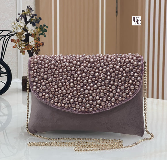 Elegant Beaded Clutch Bag for Women -LYF001CB