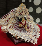 Madanamohana , Elegant Heavy Decorated Poshak with Mukut for Laddu Gopal -BRIJHP