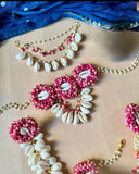 Chandni , Beautiful shell jewellery with pearl work for Haldi /Mehandi -WAN001hj