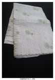 Greenie , Beautiful Green Embroidered Munga Kota Saree with Blouse -KIA001MKSG