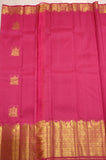 Gajri Pink Kanjivaram Silks in Classical colour combination with Golden Zari -SACH001GP