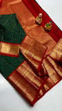 Mrinalini , Pure kanchipuram traditional silk handloom saree for women -SACH001KU