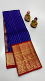 Shyamala , Pure kanchipuram traditional silk saree with Korvai Border-SACHI001BR