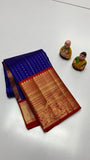 Shyamala , Pure kanchipuram traditional silk saree with Korvai Border-SACHI001BR