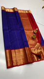 Shyamala , Pure kanchipuram traditional silk saree with Korvai Border-SACHI001BR