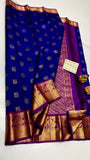 Manjula , Pure kanchipuram traditional silk saree with Korvai Border-SACHI001PB