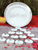 German Silver Bhog Thali set for Offering Bhog to Your Deities-LR001BT