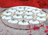 German Silver Bhog Thali set for Offering Bhog to Your Deities-LR001BT