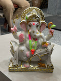 Vinayaka in Marble , Beautiful Marble Carved Statue of Lord Ganesha -NUPUR001V