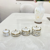 Pure Brass with Mother of Pearl studded boxes -ANUB001MPB