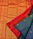 Suchitra , Pure Kanchipuram Silk Hand Woven 1G Pure Zari Saree for women -SACHI001CS