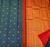 Suchitra , Pure Kanchipuram Silk Hand Woven 1G Pure Zari Saree for women -SACHI001CS