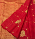 Kanakavalli , Pure Kanchipuram Silk Hand Woven 1G Pure Zari Saree -SACHI001RS