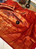 TUS_Bridals ,Soft Tissue Brocade Kanjeeveram Silk Saree for women -SRI001RS