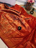 TUS_Bridals ,Soft Tissue Brocade Kanjeeveram Silk Saree for women -SRI001RS