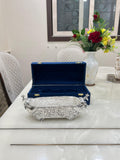 German silver exclusive hand engraved peacock platter with premium velvet box packing-LR001SS