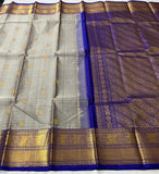 Annapoorni , elegant Kanjeevaram Silk Saree With 2 Gram Pure Gold Zari for Women -SACHI001BG