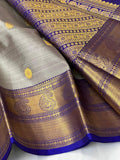 Annapoorni , elegant Kanjeevaram Silk Saree With 2 Gram Pure Gold Zari for Women -SACHI001BG