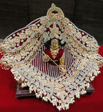 Madanamohana , Elegant Heavy Decorated Poshak with Mukut for Laddu Gopal -BRIJHP