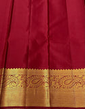 Malavika , Pongal Festival Special Yellow and Red Combination Pure Kanjeevaram Silk Saree for Women -SACHI001YR